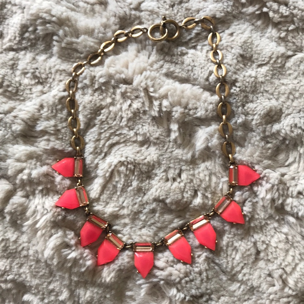 Stella + Dot Candy pink and gold necklace